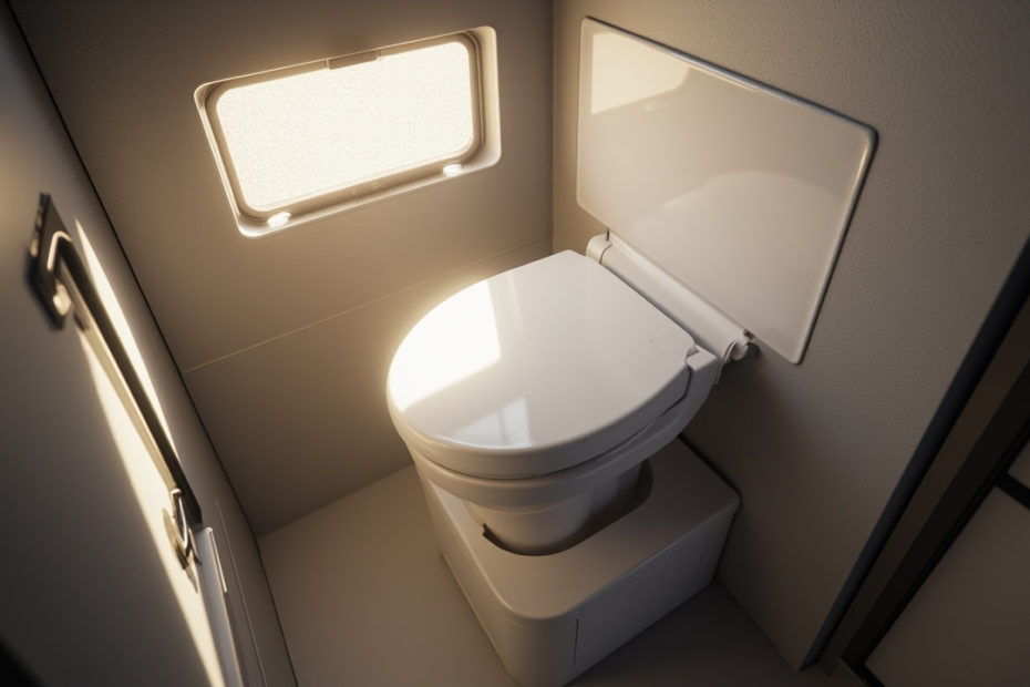 Schma du fonctionnement des WC de camping car
